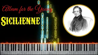 Robert Schumann - Album for the Young, Op. 68 - 11 - Sicilienne [Piano Tutorial]