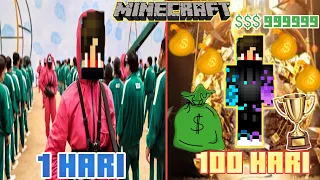 100 hari di Minecraft tapi squid game dan inilah yang terjadi...