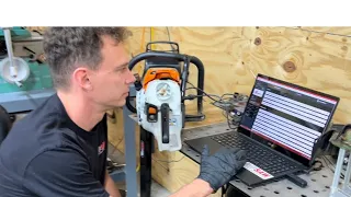 STIHL 500i ,plug in reset , never seen on YouTube .
