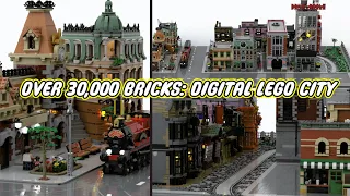 Digital Lego City with Street Running - Episode 7 - Lego Train Layout Series