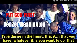 ENGLISH SPEECH | Denzel Washington: Put God First FULL (English Subtitles)