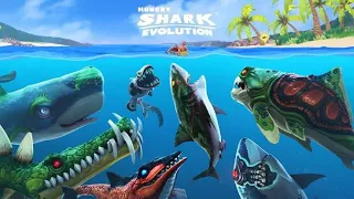 Hungry Shark Evolution - Unlocking all sharks and upgrading them to max level😎.