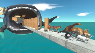 30 Doors Challenge | Who Can Run Faster Than The Bloop - Animal Revolt Battle Simulator