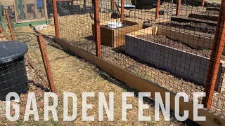 How to build a simple garden fence