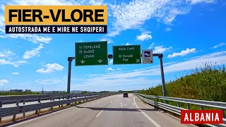 AUTOSTRADA FIER - VLORE 🚗 RRUGA ME E MIRE NE SHQIPERI 🛣 DRIVING REAL TIME ▶️ 60 MINUTES [4K]