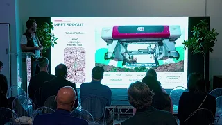 Florian Richter, CEO of Muddy Machines, at Frontier Deep Tech Competition 2022