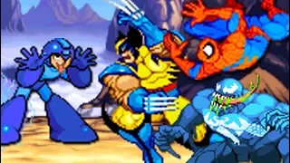 Mega Man in Marvel vs Capcom - Playthrough (No Damage)