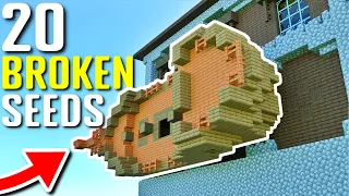 TOP 20 BROKEN MINECRAFT SEEDS! (Minecraft Bedrock Edition Seeds)