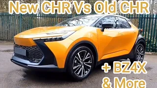 All New 2024 CHR Vs Old CHR & BZ4X HUD Camera Rear View Mirror GR Premier Hybrid HEV Not Plugin PHEV