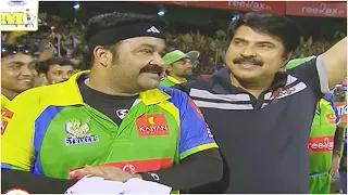 Lalettan Mohanlal's Lovely Gesture Towards Mammootty In Celebrity Cricket | #MostMemorableMoments