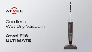ATVEL F16 ULTIMATE Cordless Wet Dry Vacuum Ӏ Automatic roller drying. Cleaning close to baseboards
