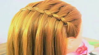 TWISTED WATERFALL TUTORIAL||TWISTED WATERFALL BRAID