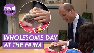 Prince William Plays With Adorable Guinea Pig at Birmingham Urban Farm