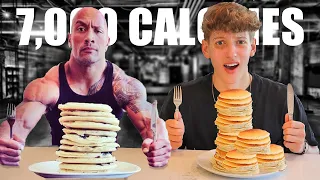 I Ate The Rock's BIGGEST Cheat Meals For 24 Hours *7,000+ calories*