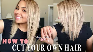 HOW TO CUT YOUR OWN HAIR AT HOME | DIY Layered Haircut Tutorial