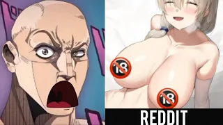 Anime Vs Reddit girl (The Rock Reaction Meme)