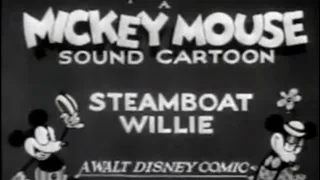 Steamboat Willie - A Mickey Mouse Sound Cartoon (1928 - Public Domain).