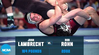 Rob Rohn vs Josh Lambrecht: Miraculous pin for 2002 NCAA title