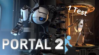 Co op 1 test in the game Portal 2 #10 (No talking)