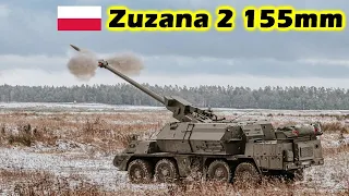 Slovakia's newest artillery Zuzana 2 155mm howitzers brought to Poland