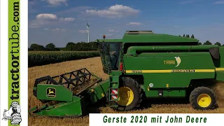 Gerste dreschen mit John Deere 2264 durch LU van Zadelhoff