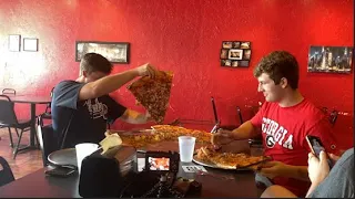 They Ate A 10 Pound Pizza!