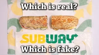 Fun Test: Which is Real? Subway Sandwich Drawing Challenge!