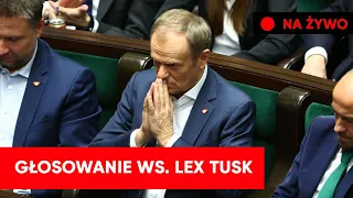 Sejm głosuje ws. LEX TUSK. Opozycja chce odwołać członków komisji [NA ŻYWO]