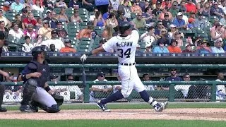 TB@DET: McCann lifts a two-run homer to left field