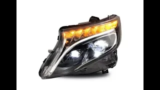 Передние фары Мерседес Benz V-class W447 VITO FULL LED V1 type