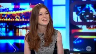 Rose Leslie "Game of Thrones" LIVE Australia Tv Studio Interview February 17, 2014