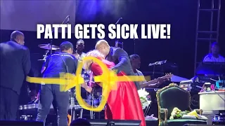 Patti LaBelle gets sick and  tosses her salad during live concert 🤮🤮🤮😢😢😢 #pattilabelle