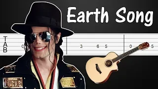 Michael Jackson - Earth Song Guitar Tabs, Guitar Tutorial