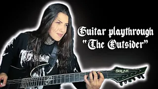 CRYPTA - The Outsider (Guitar Playthrough by Tainá Bergamaschi)