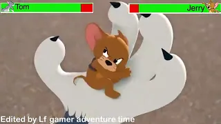 tom and jerry movie (2021) opening scene with healthbars