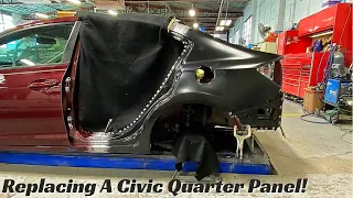 Replacing A Civic Quarter Panel!