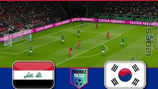 Iraq vs South Korea | International Friendly 2024 | Watch Along & Pes 21 Gameplay