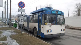 Троллейбус, маршрут №45 ЗиУ-683БМ1 б.1104 (18.03.2021) Санкт-Петербург