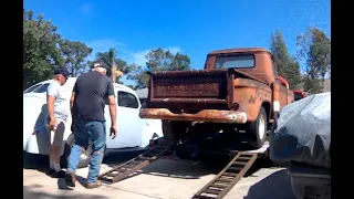 1958 Apache Restoration: Unloading and Cleaning the cab