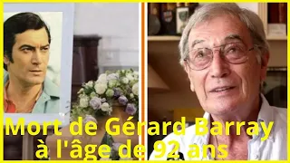 Mort de Gérard Barray, l'acteur de D'Artagnan dans Les Trois Mousquetaires, à l'âge de 92 ans