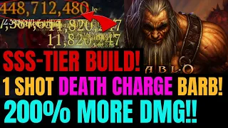 Season 3: BEST Endgame PURE CHARGE Barbarian Build Optimized!!