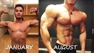 JEREMY BUENDIA : Transformation from January To August 😲 - Mr Olympia 2018