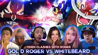 GOL D ROGER VS WHITEBEARD ! Roger Clashes With Oden ! Reaction Mashup