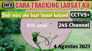 Dish mini oke buat laosat ku band | cara tracking laosat | 4 Agustus 2023