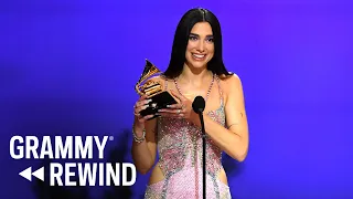 Watch Dua Lipa Win A GRAMMY For 'Future Nostalgia' In 2021 | GRAMMY Rewind