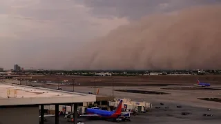 Haboob "Dust Storm" overtakes Phoenix, AZ 8/2/2018