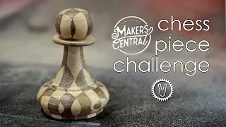 Bandsaw woodturning - Makers Central Chess Piece Challenge