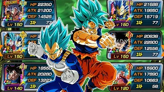 FULL GOKU & VEGETA UNIVERSE 7 TEAM ONLY SHOWCASE! Dragon Ball Z Dokkan Battle