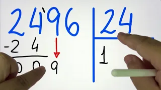 🤯 MATEMÁTICA BÁSICA DESBUGADA - 2496/24 Divisão por Número de Dois Algarismos | Você consegue?