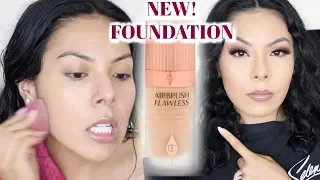 WORTH THE BUY OR NAW?!? || CHARLOTTE TILBURY AIRBRUSH FLAWLESS FOUNDATION